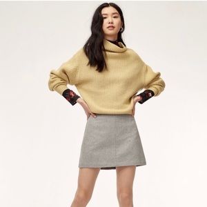 Aritzia Italian Wool-Cashmere A-Line Skirt 🇮🇹